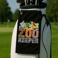 Zookeeper Costume Zebra Wild Print African Animal Keeper Golf Towel
