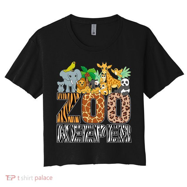 Zookeeper Costume Zebra Wild Print African Animal Keeper Crop Top