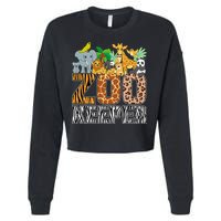 Zookeeper Costume Zebra Wild Print African Animal Keeper Cropped Pullover Crew