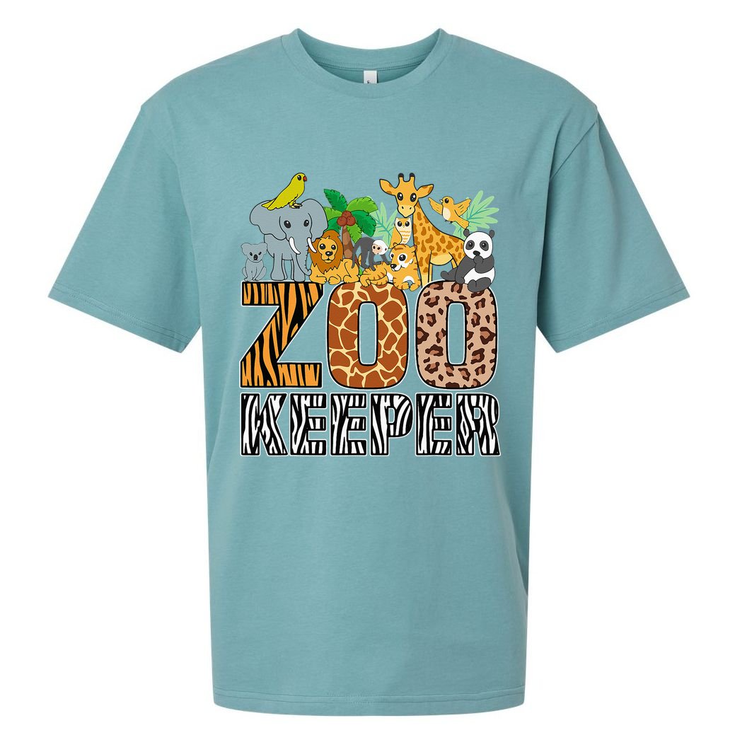 Zookeeper Costume Zebra Wild Print African Animal Keeper Sueded Cloud Jersey T-Shirt