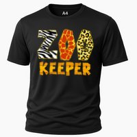 Zookeeper Costume Zoo Keeper African Safari Trip Zebra Cooling Performance Crew T-Shirt