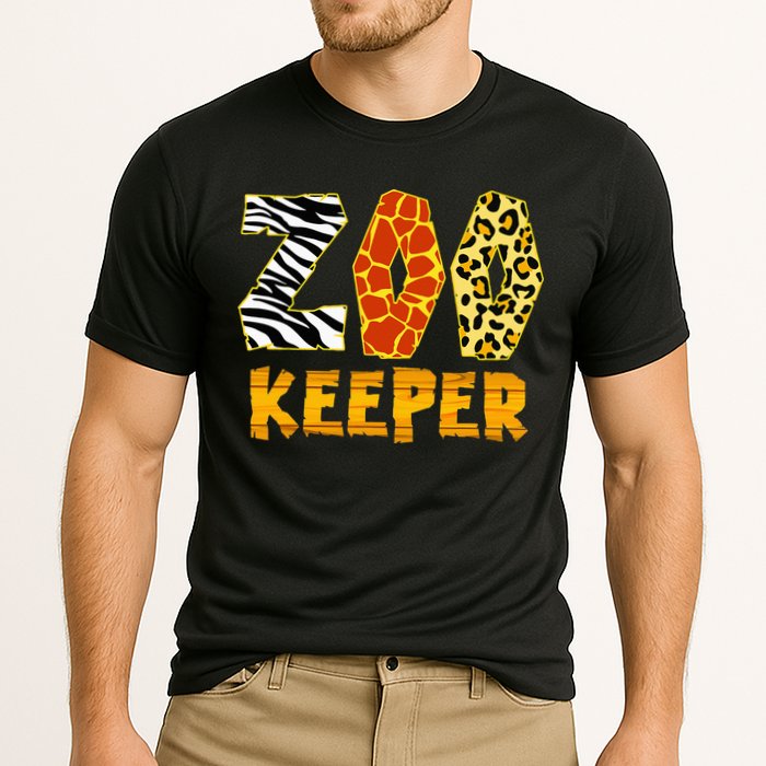 Zookeeper Costume Zoo Keeper African Safari Trip Zebra Cooling Performance Crew T-Shirt