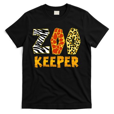 Zookeeper Costume Zoo Keeper African Safari Trip Zebra T-Shirt