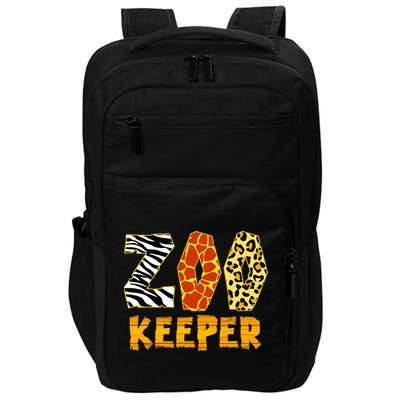 Zookeeper Costume Zoo Keeper African Safari Trip Zebra Impact Tech Backpack