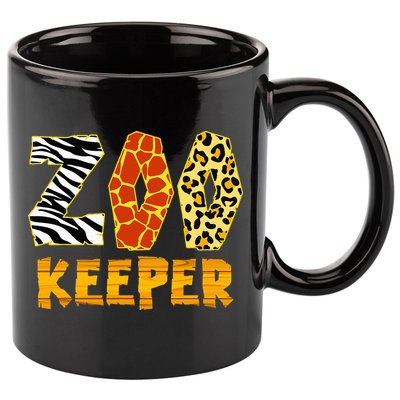 Zookeeper Costume Zoo Keeper African Safari Trip Zebra 11oz C Handle Ceramic Mug