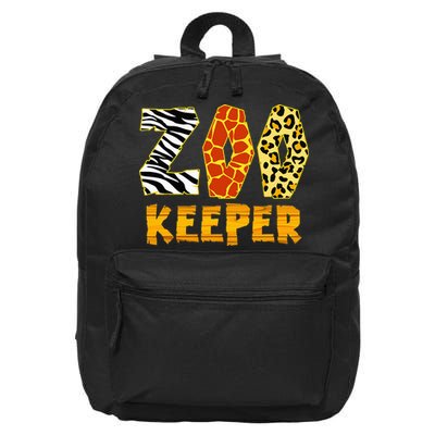 Zookeeper Costume Zoo Keeper African Safari Trip Zebra 16 in Basic Backpack