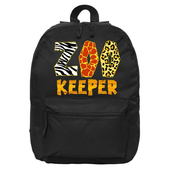 Zookeeper Costume Zoo Keeper African Safari Trip Zebra 16 in Basic Backpack