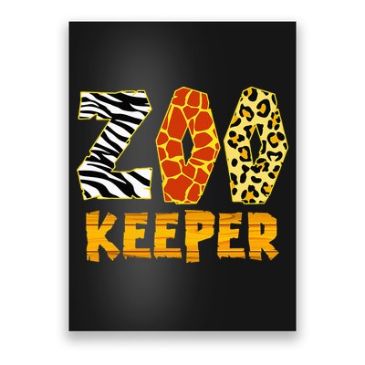 Zookeeper Costume Zoo Keeper African Safari Trip Zebra Poster