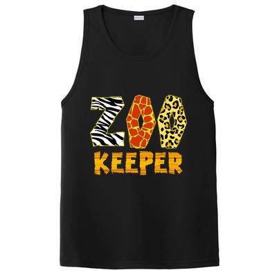 Zookeeper Costume Zoo Keeper African Safari Trip Zebra PosiCharge Competitor Tank