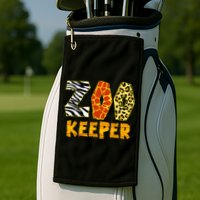 Zookeeper Costume Zoo Keeper African Safari Trip Zebra Golf Towel