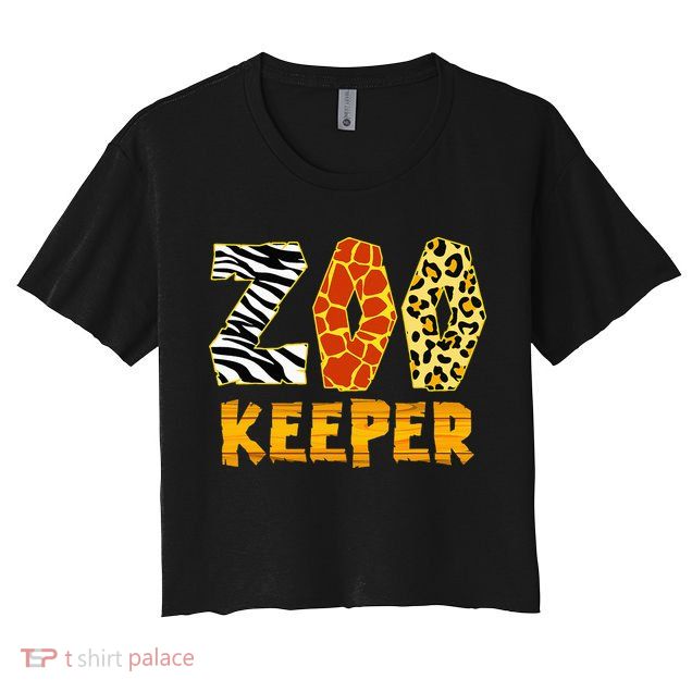 Zookeeper Costume Zoo Keeper African Safari Trip Zebra Crop Top