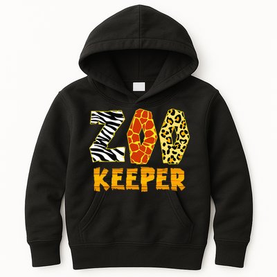 Zookeeper Costume Zoo Keeper African Safari Trip Zebra Kids Hoodie