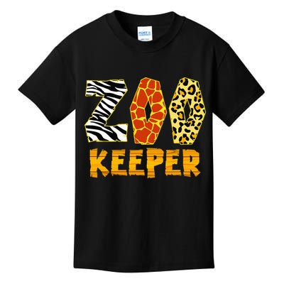 Zookeeper Costume Zoo Keeper African Safari Trip Zebra Kids T-Shirt