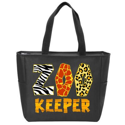 Zookeeper Costume Zoo Keeper African Safari Trip Zebra Zip Tote Bag