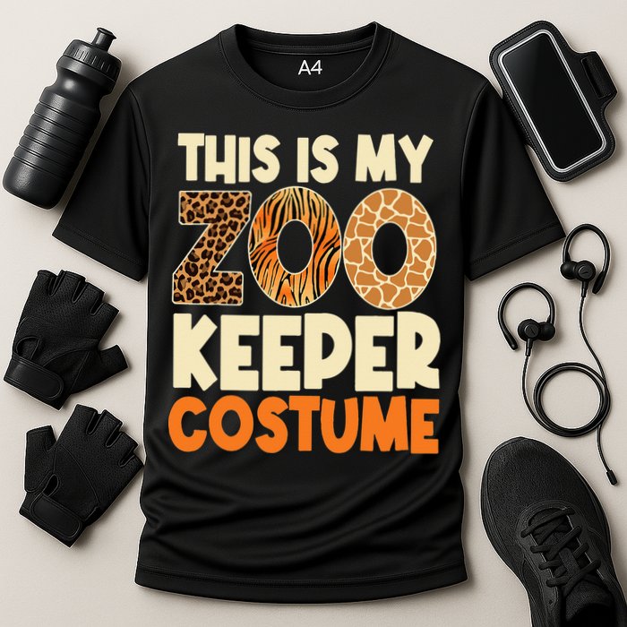 Zookeeper Costume Zoogoer Zoo Garden Animal Lover Keeper Cooling Performance Crew T-Shirt