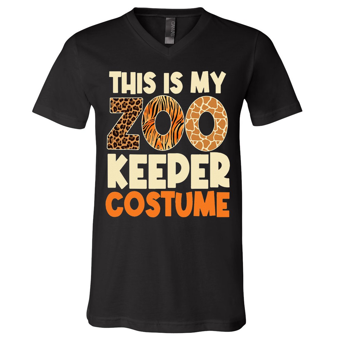 Zookeeper Costume Zoogoer Zoo Garden Animal Lover Keeper V-Neck T-Shirt
