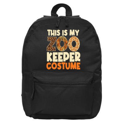 Zookeeper Costume Zoogoer Zoo Garden Animal Lover Keeper 16 in Basic Backpack