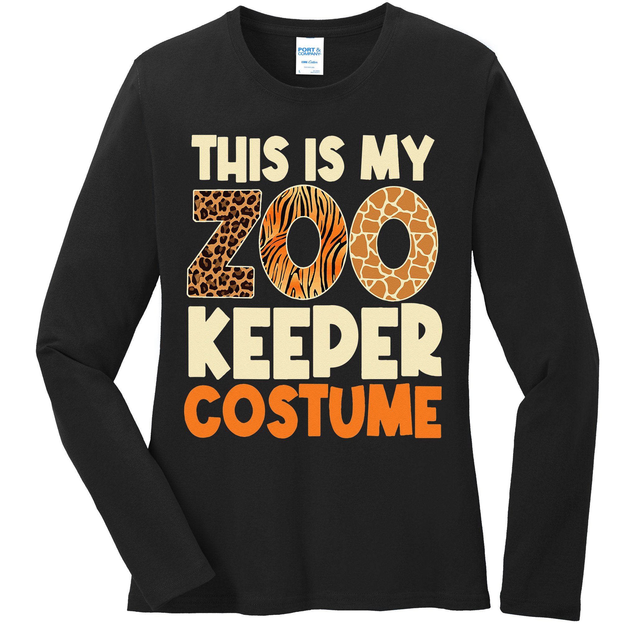 Zookeeper Costume Zoogoer Zoo Garden Animal Lover Keeper Ladies Long Sleeve Shirt