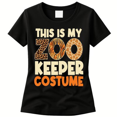 Zookeeper Costume Zoogoer Zoo Garden Animal Lover Keeper Womens T-Shirt