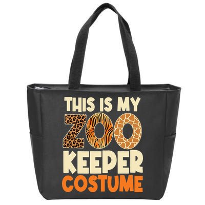 Zookeeper Costume Zoogoer Zoo Garden Animal Lover Keeper Zip Tote Bag