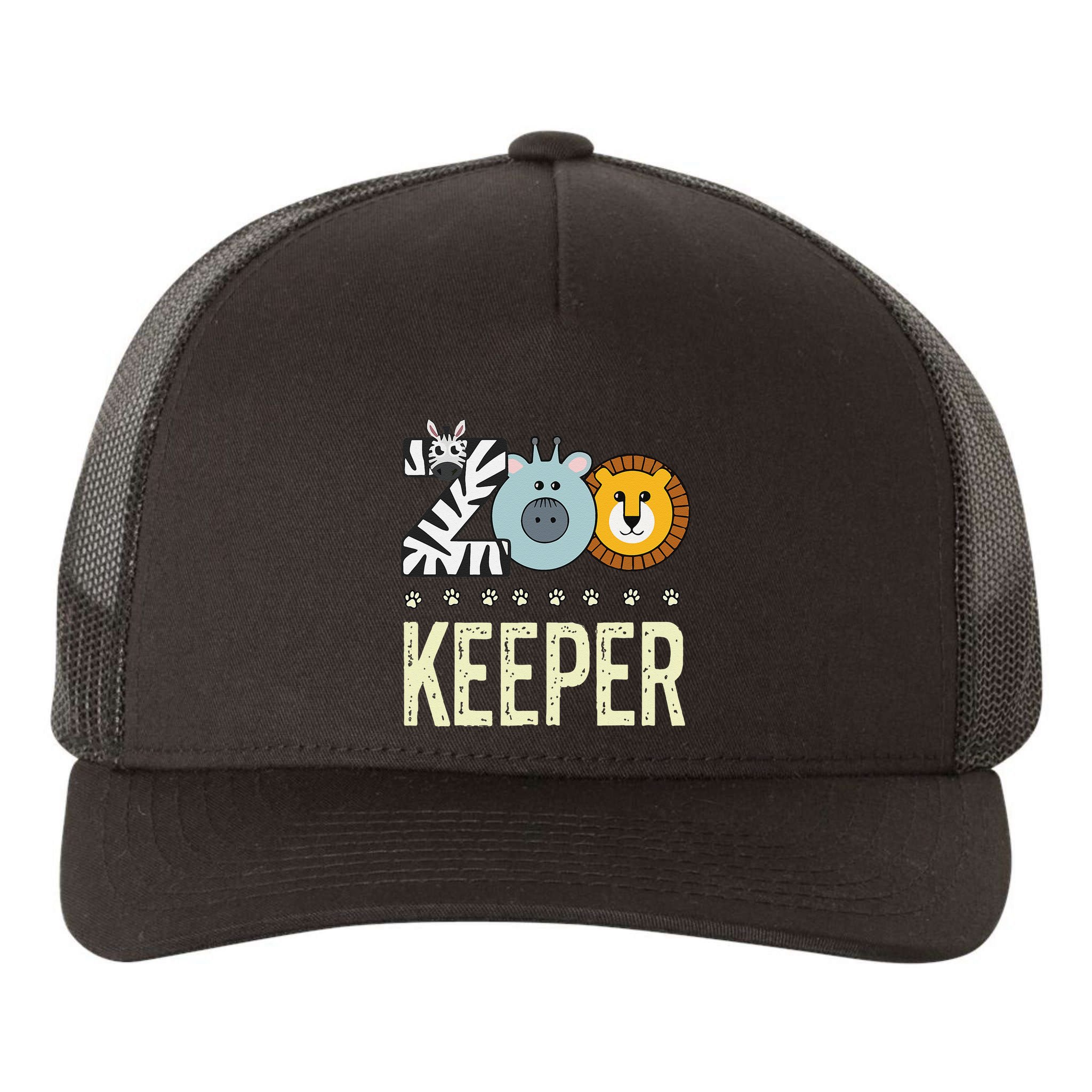 Zookeeper Costume Zoo Animal Safari Zoo Keeper Yupoong Adult 5-Panel Trucker Hat