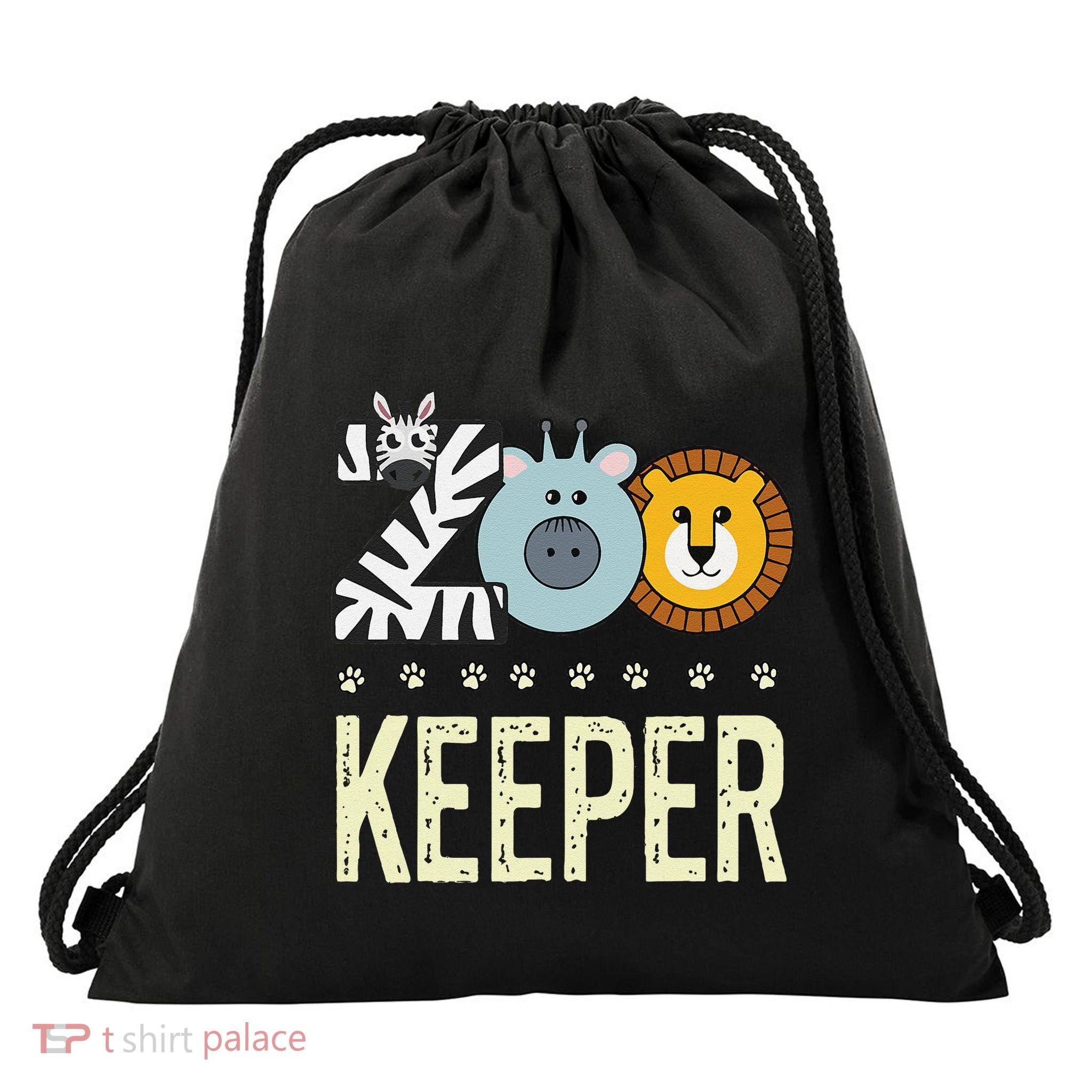 Zookeeper Costume Zoo Animal Safari Zoo Keeper Drawstring Bag