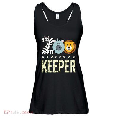 Zookeeper Costume Zoo Animal Safari Zoo Keeper Ladies Essential Flowy Tank