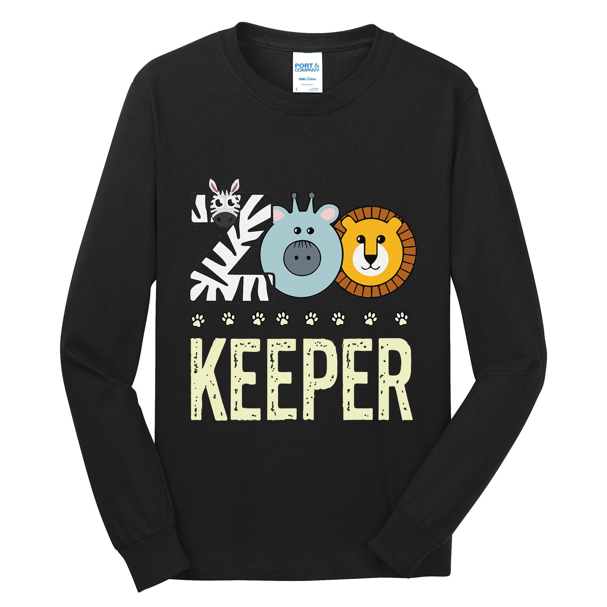 Zookeeper Costume Zoo Animal Safari Zoo Keeper Tall Long Sleeve T-Shirt
