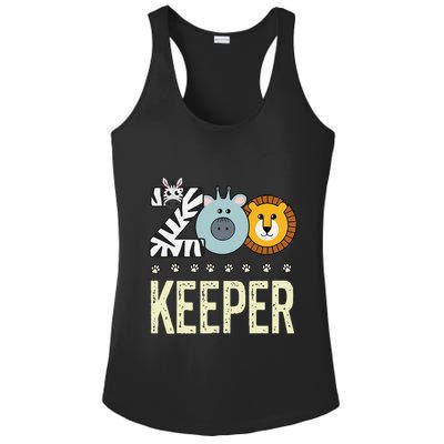 Zookeeper Costume Zoo Animal Safari Zoo Keeper Ladies PosiCharge Competitor Racerback Tank