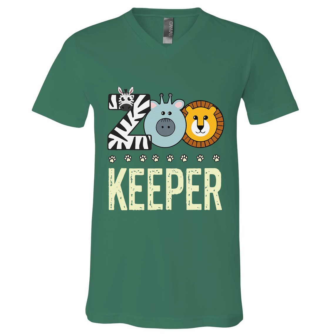 Zookeeper Costume Zoo Animal Safari Zoo Keeper V-Neck T-Shirt