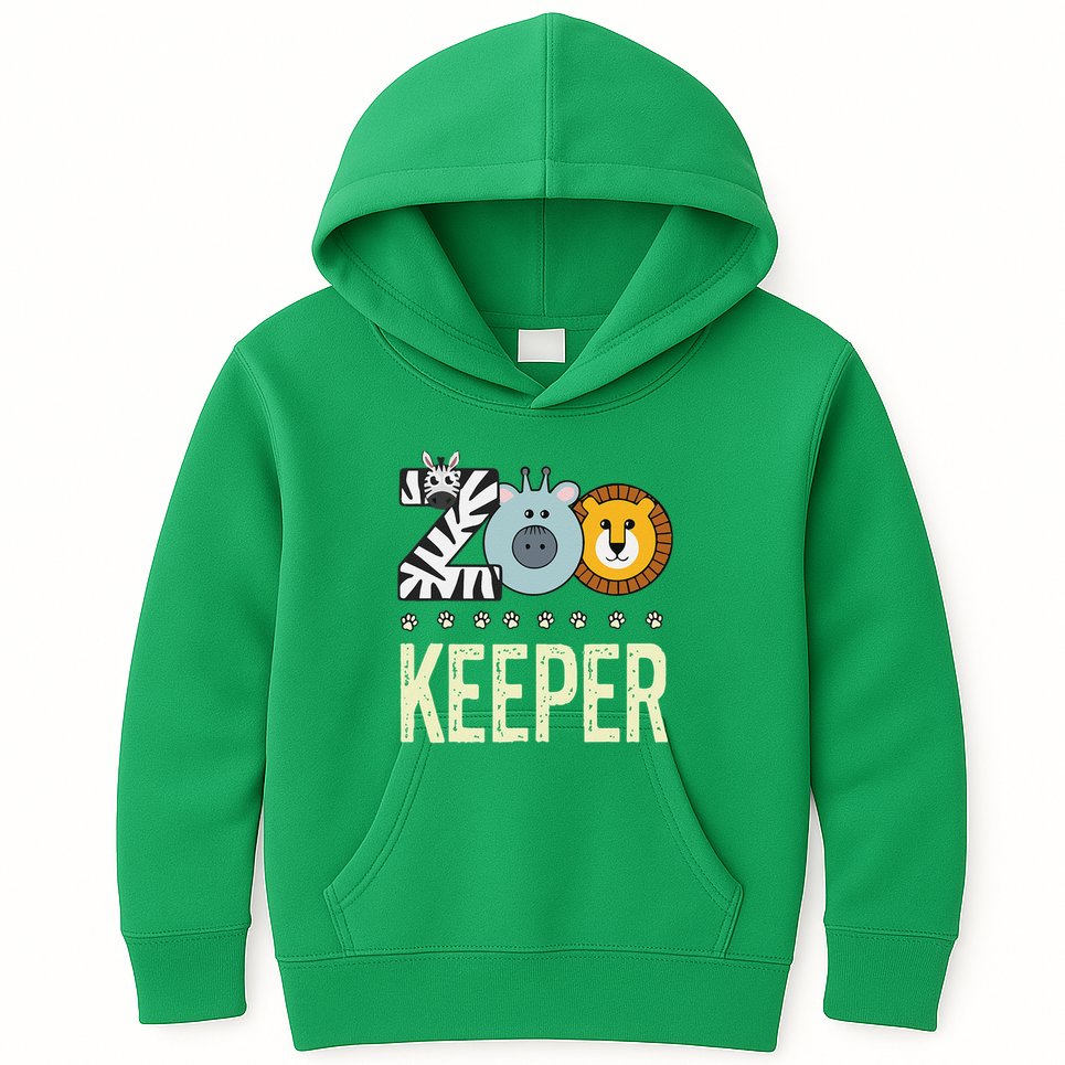 Zookeeper Costume Zoo Animal Safari Zoo Keeper Kids Hoodie