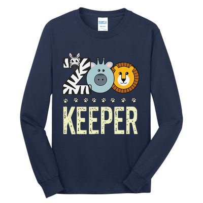 Zookeeper Costume Zoo Animal Safari Zoo Keeper Tall Long Sleeve T-Shirt