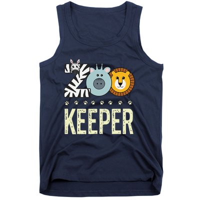 Zookeeper Costume Zoo Animal Safari Zoo Keeper Tank Top