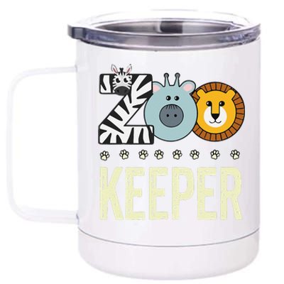 Zookeeper Costume Zoo Animal Safari Zoo Keeper 12 oz Stainless Steel Tumbler Cup