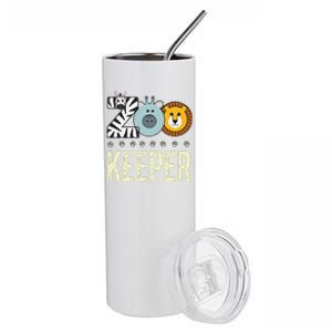 Zookeeper Costume Zoo Animal Safari Zoo Keeper Stainless Steel Tumbler