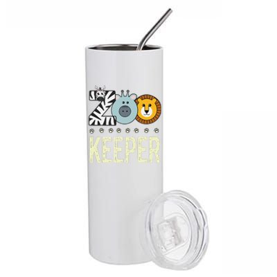 Zookeeper Costume Zoo Animal Safari Zoo Keeper Stainless Steel Tumbler