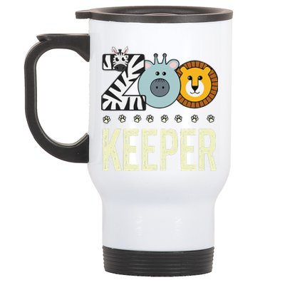 Zookeeper Costume Zoo Animal Safari Zoo Keeper Stainless Steel Travel Mug