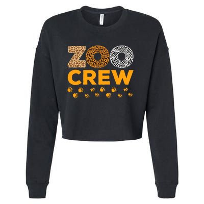 Zoo Crew Zookeeper Costume Safari Wildlife Animal Lover Cropped Pullover Crew