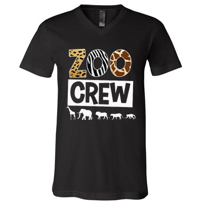 Zoo Crew Zookeeper Safari Wildlife Animal Lover Costume V-Neck T-Shirt