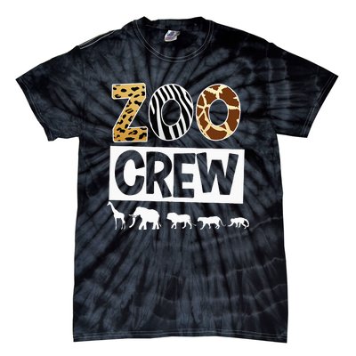 Zoo Crew Zookeeper Safari Wildlife Animal Lover Costume Tie-Dye T-Shirt