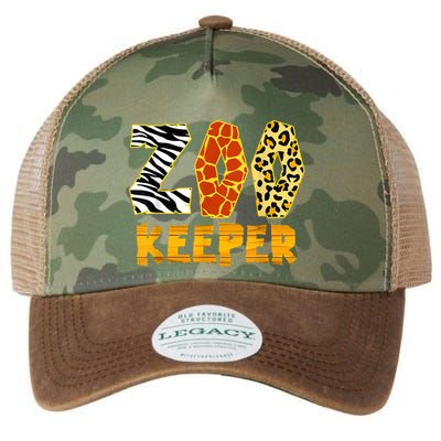Zookeeper Costume Zoo Keeper African Safari Trip Zebra Legacy Tie Dye Trucker Hat