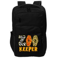 Zookeeper Costume Zoo Keeper African Safari Trip Zebra Impact Tech Backpack