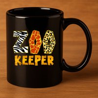 Zookeeper Costume Zoo Keeper African Safari Trip Zebra 11oz C Handle Ceramic Mug