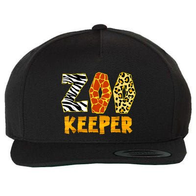 Zookeeper Costume Zoo Keeper African Safari Trip Zebra Wool Snapback Cap