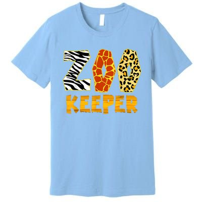 Zookeeper Costume Zoo Keeper African Safari Trip Zebra Premium T-Shirt