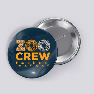 Zoo Crew Zookeeper Costume Safari Wildlife Animal Lover Button