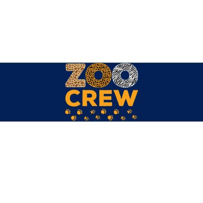 Zoo Crew Zookeeper Costume Safari Wildlife Animal Lover Bumper Sticker