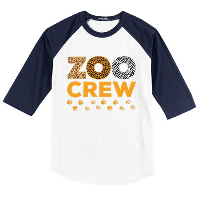 Zoo Crew Zookeeper Costume Safari Wildlife Animal Lover Baseball Sleeve Shirt