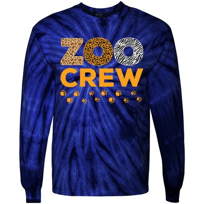 Zoo Crew Zookeeper Costume Safari Wildlife Animal Lover Tie-Dye Long Sleeve Shirt