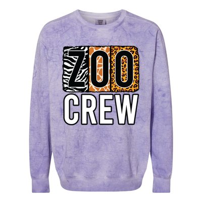 Zoo Crew Zookeeper Costume Safari Wildlife Animal Park Colorblast Crewneck Sweatshirt